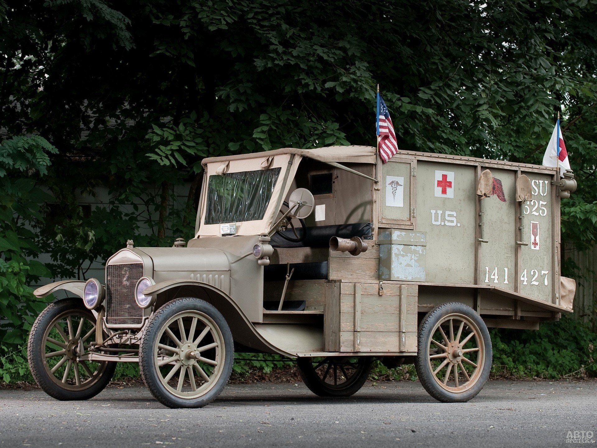 Армейская санитарная машина Ford Т 1917 года