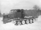 Первые советские антарктические вездеходы были созданы на базе артиллерийского тягача АТ-Т
