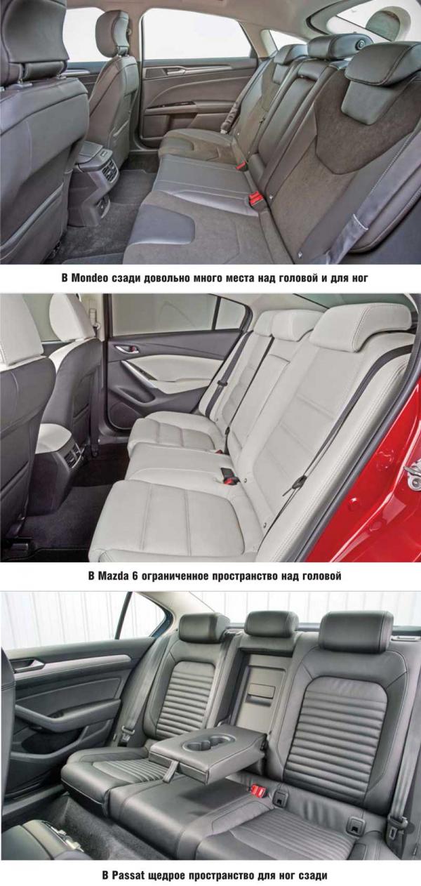 Ford Mondeo, Mazda 6 и Volkswagen Passat: дизельный D-класс