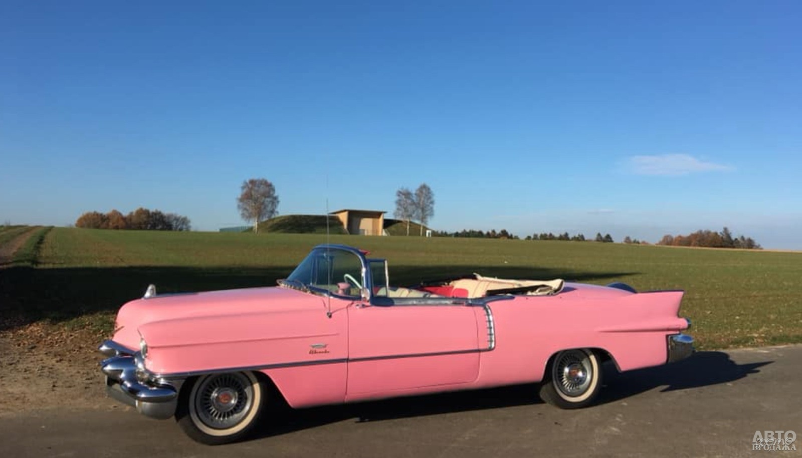 Cadillac Eldorado 1955 года певец перекрасил с белого цвета в розовый