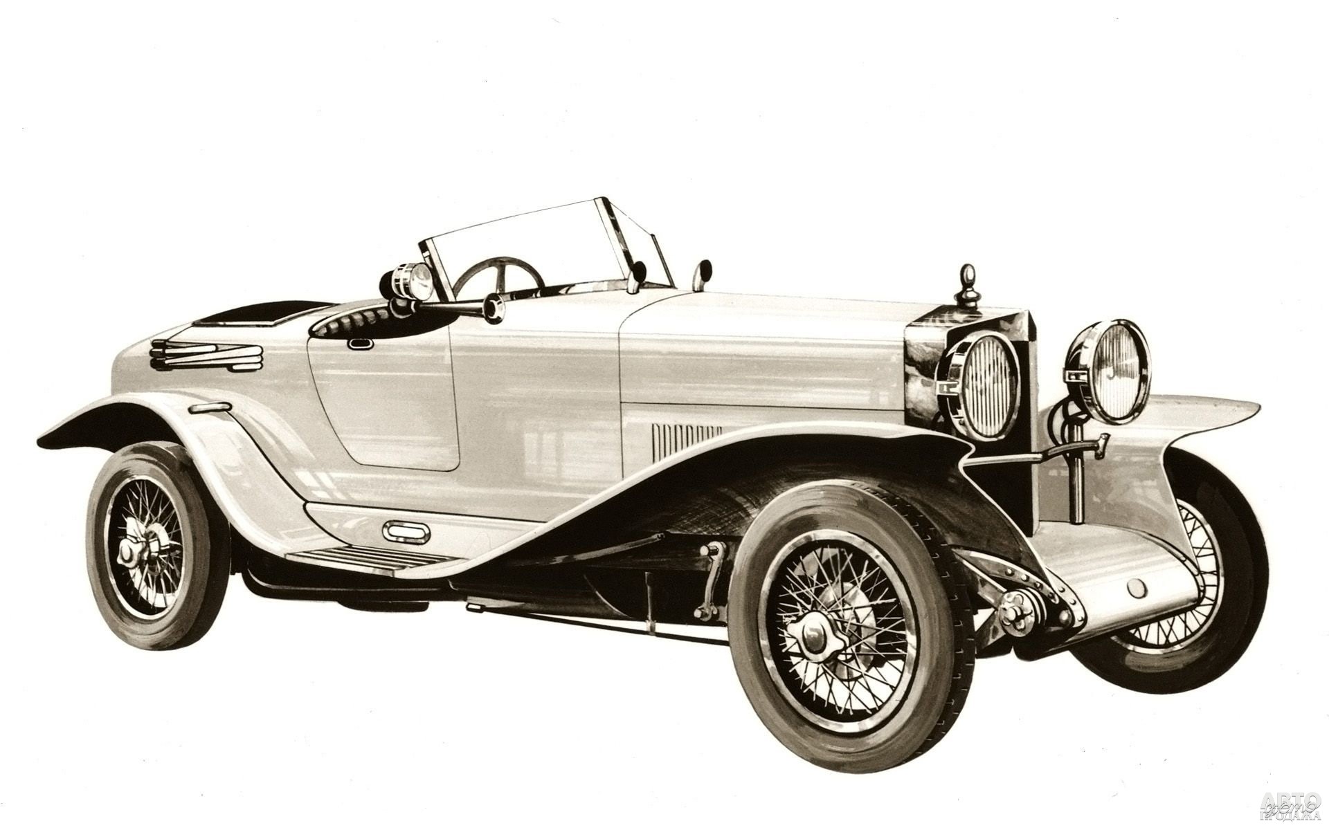 Первый автомобиль от кузовного ателье Berone – SPA 23S 1921 года