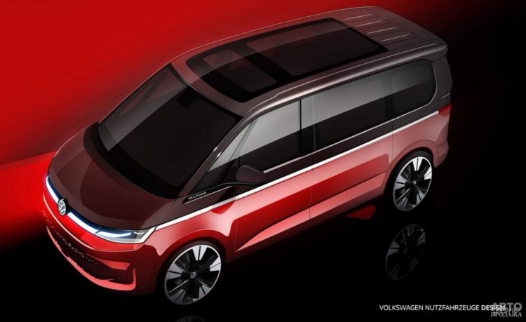 Первые официальные изображения нового Volkswagen Multivan