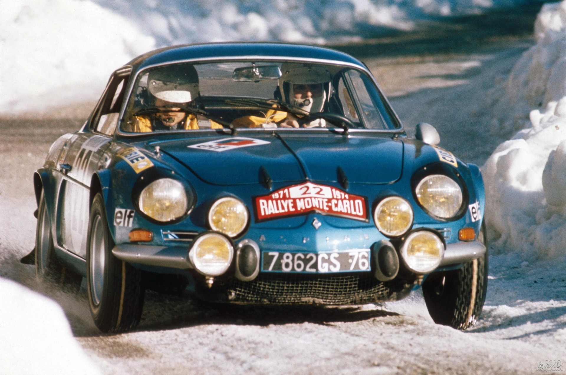 Alpine  А110 дважды (в 1971 и 1973 годах) покорил ралли Монте-Карло