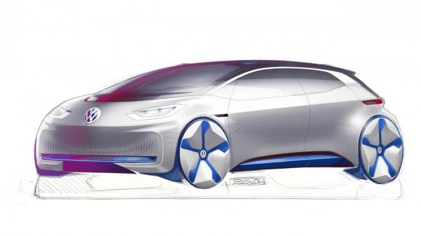 Первый серийный электромобиль Volkswagen покажут в Париже