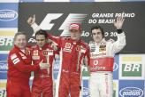 Подиум Гран-при Бразилии 2007 года (слева направо): Ж. Тодт (Ferrari), Ф. Масса (Ferrari), К. Ряйкконен (Ferrari) и Ф. Алонсо (McLaren)