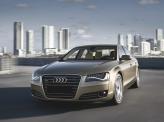 Изогнутые светодиоды в передних фарах – отличительная черта Audi