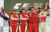 Подиум Гран-при Бахрейна: знакомые все лица