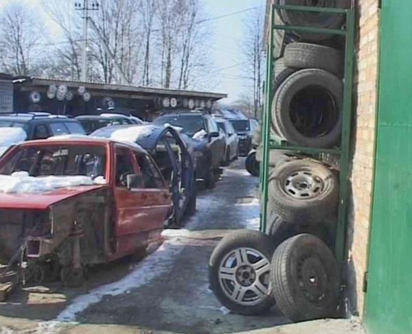 В Львовской области во дворе частного дома инспекторы ГАИ выявили 131 разукомплектованный автомобиль