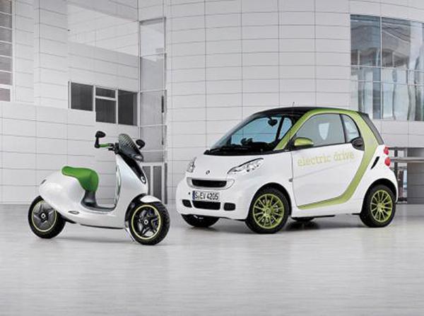 Smart представил зеленый скутер