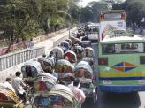Пробка на дорогах Индии