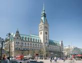городская Ратуша, которая с конца XIX века так до сих пор и служит местом заседания правительства федеральной земли и муниципалитета Гамбурга…