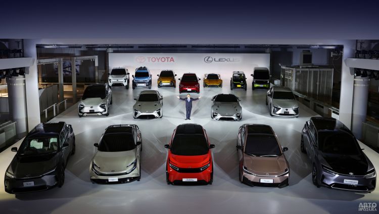 Toyota представит 16 новых электромобилей