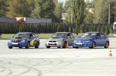 Пилоты команды Impreza Racing на автомобилях Subaru Impreza провели показательные выступления