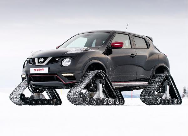 Nissan Juke превратили в снегоход