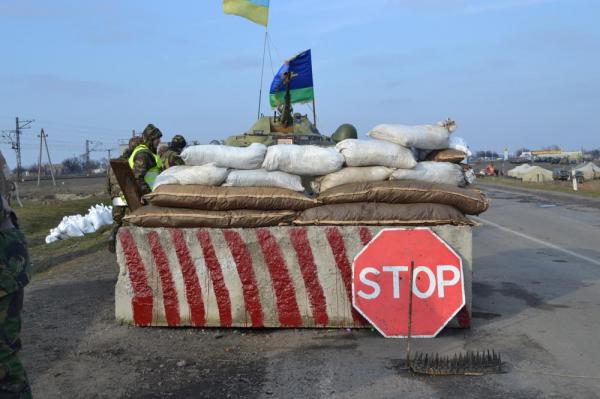 Киев укреплен блокпостами