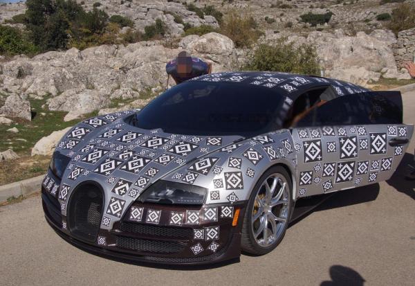 Bugatti Chiron замечен на тестах 