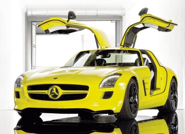 Mercedes-Benz SLS AMG E-Cell Concept: электрическое спорткупе
