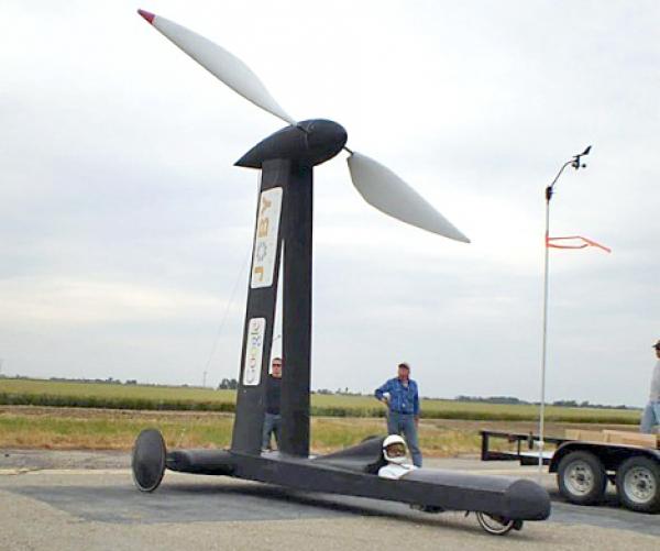Blackbird – первый ветромобиль